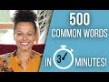 500 Common Words in 3 minutes! (European Portuguese Vocabulary)