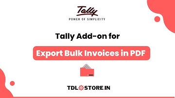 Tally TDL for Bulk Invoice Export in PDF Individually in 1 Click | Download Free Trial