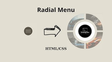 Radial Menu Using HTML CSS