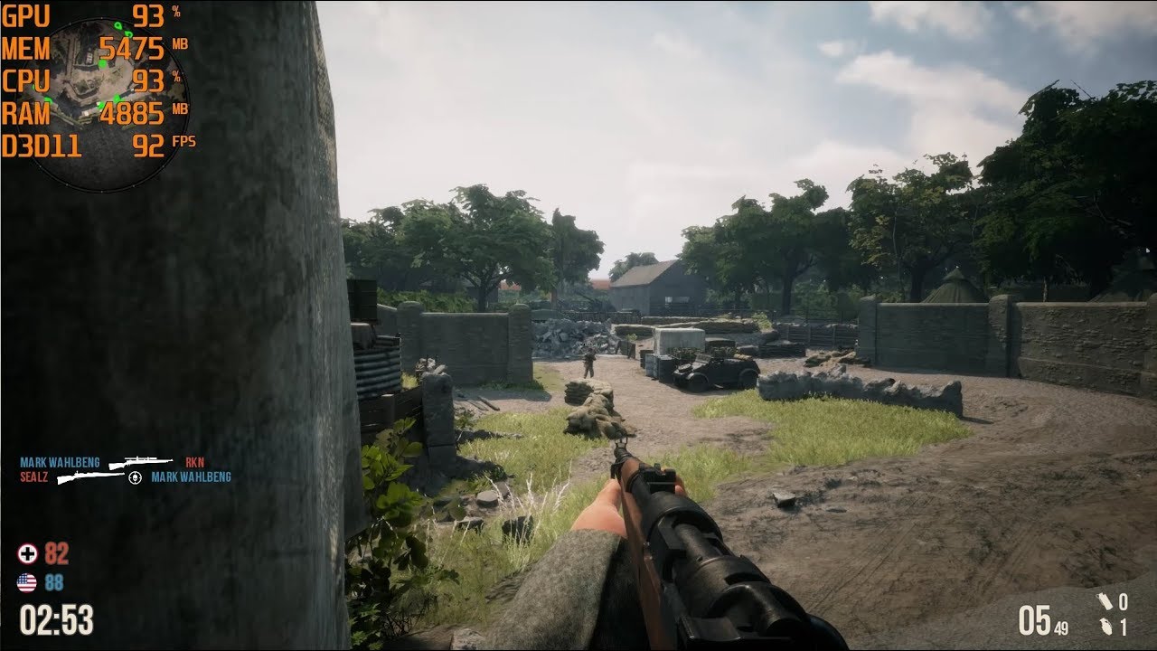 GTX 1060 6GB + i5 7500 - Battalion 1944 [Max Settings + Resolution Quality 200/1080p]