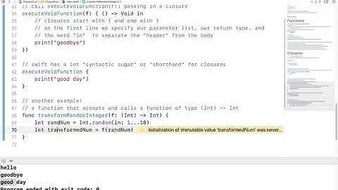 How to use Closures in Swift