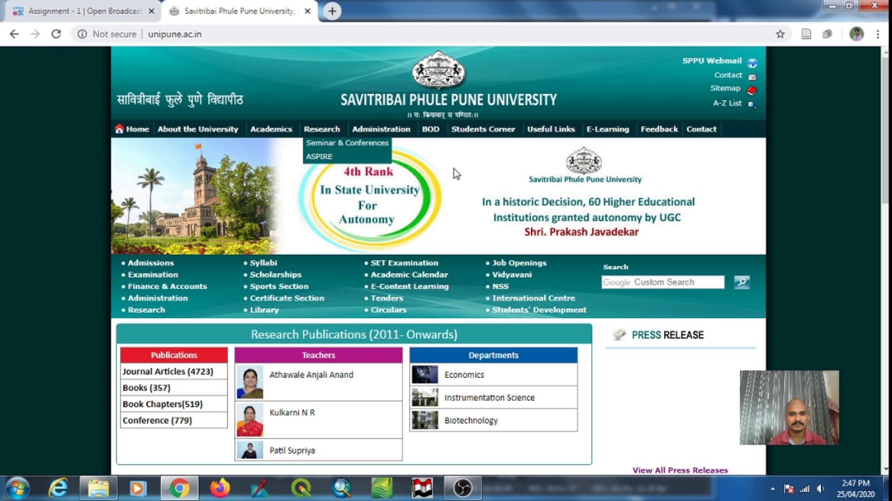 How to download Time Table from SPPU website - YouTube