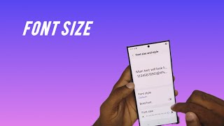 Samsung Galaxy S23 Ultra How to increase font size or text size | GSMAN ASHIQUE |
