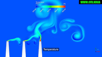 🥇 ANSYS CFX - Smokestack - Multi Species