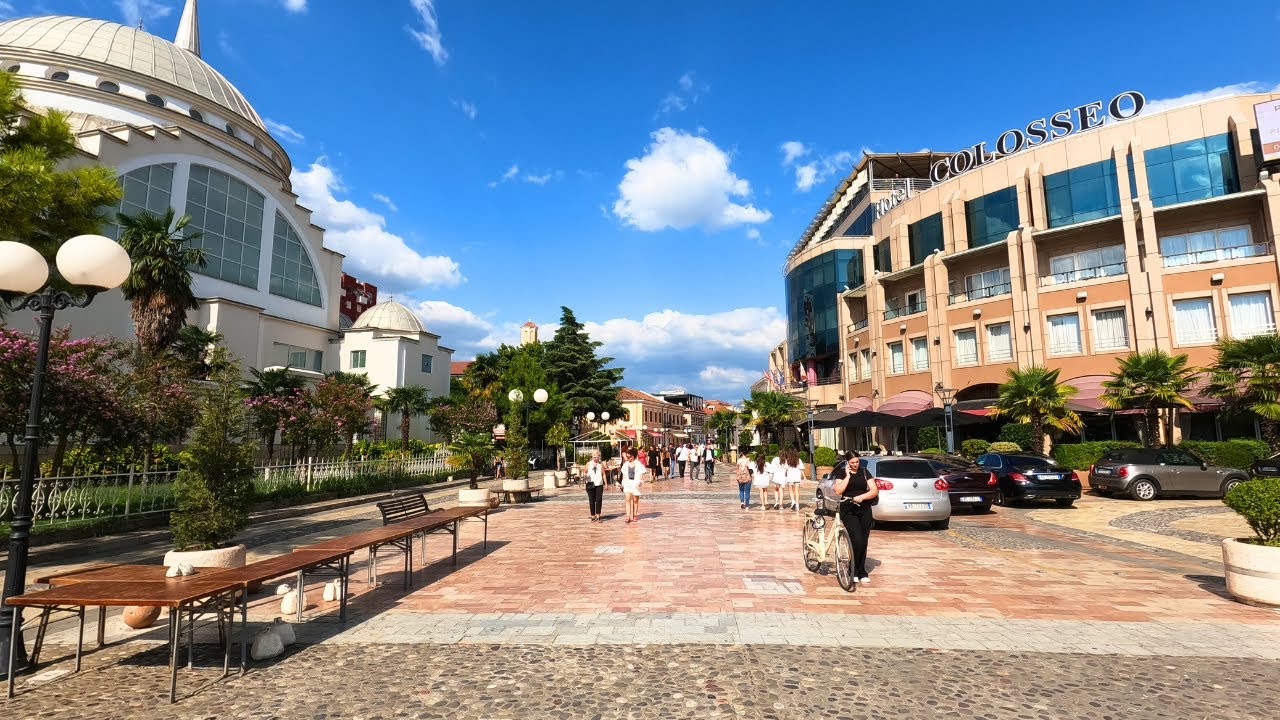 Shkoder City Walking Tour - 2.7k 60fps