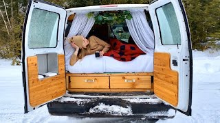 Solo Female Van Life; Winter Camping