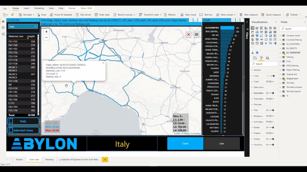 Abylon MAP - Advanced Power BI Map Visuals