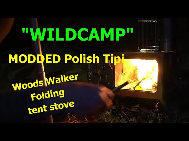 Woods Walker Titanium Hot tent stove. First burn and impressions. Wiltshire  Man - YouTube