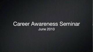 NDSCS Career Awareness Seminar 2010