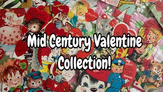Vintage Valentines Decor Unboxing! 1950s valentine decoration show and tell!