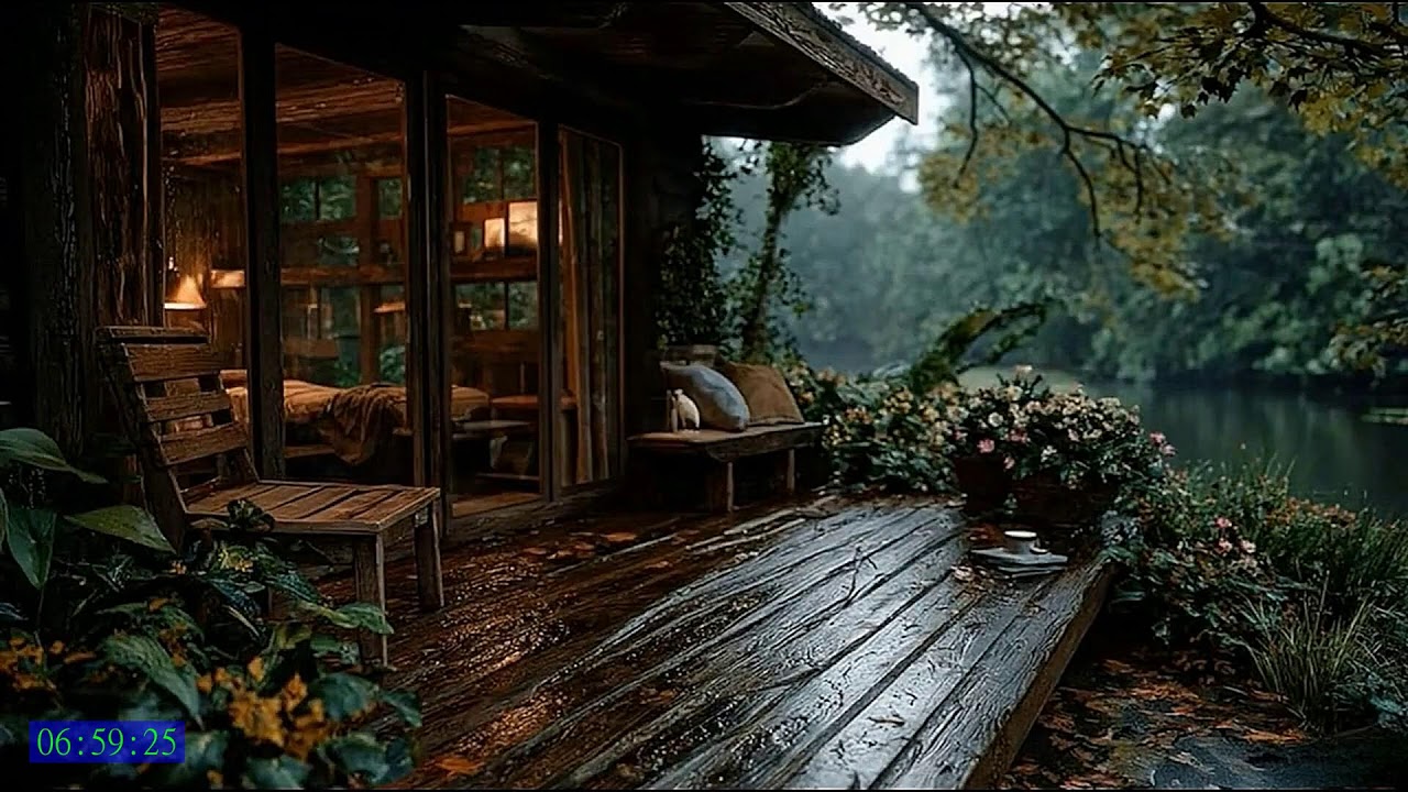 Deep Sleep Therapy with Heavy Rain and Soft Thunder for Gentle Comfort and Night Relaxation