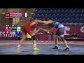 Round 1 WW - 68 kg: M. ZHUMANAZAROV (KGZ) v. A. ESBERGENOVA (UZB)