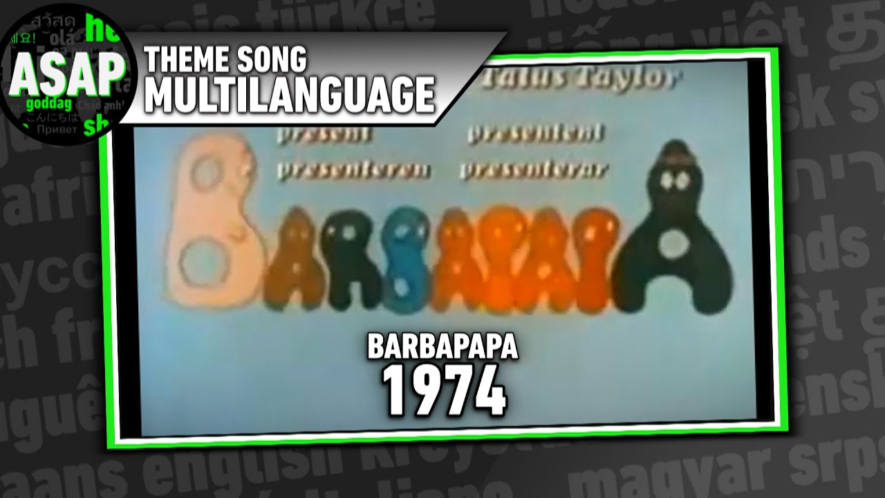 Barbapapa (1974) Theme Song | Multilanguage (Requested)