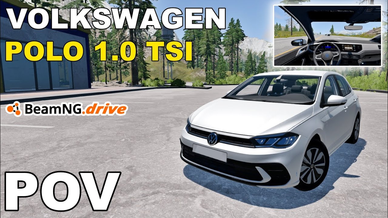 Volkswagen Polo 1.0 TSI 2025 - Do jeitinho que as locadoras gostam | Test Drive BeamNG Drive | 4K