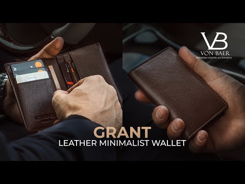 Luxury Italian Leather Money Clip Wallet for Men - Von Baer