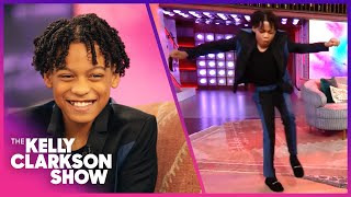 Young michael Star Wows Kelly Clarkson With Dance Moves