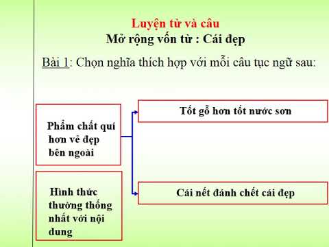 MRVT lớp 4. Tuần 23: Cái đẹp