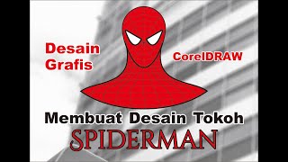 Membuat Desain Tokoh Spiderman Dengan CorelDRAW screenshot 2