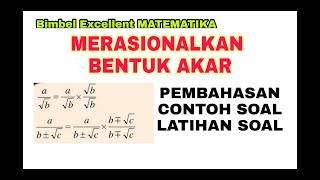 Tonton juga trik cepat merasionalkan akar https://youtu.be/xr13xoa4nhg
jangan lupa subscribe like n share.. konsultasi mtk fisika kimia sd
smp sma wa 0812478...