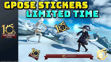 FFXIV: 10th Anniversary Stickers! GPOSE Stickers (Time Limited)