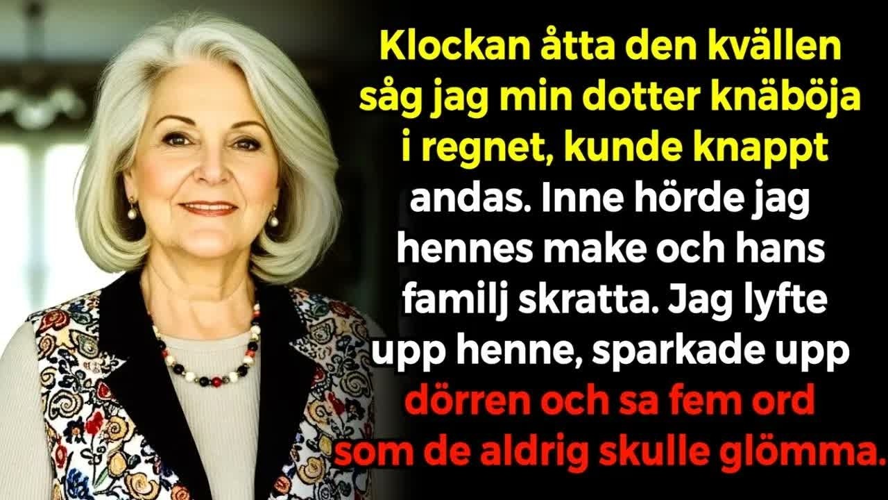 Klockan åtta på kvällen hittade jag min gravida dotter på knä i regnet, genomblöt och skakande, medan hennes man och hans familj festade inomhus. När jag sparkade upp dörren och såg hans...