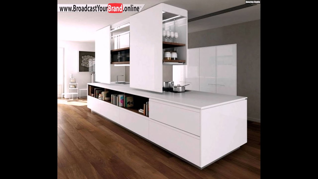 Wohnideen küche modern holz esstisch schwarze glas küchenrückwand ...