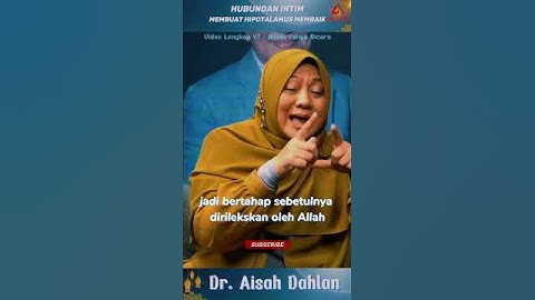 BERHUBUNGAN INTIM MEMPERBAIKI HIPOTALAMUS LAKI LAKI - Dr. AISAH DAHLAN