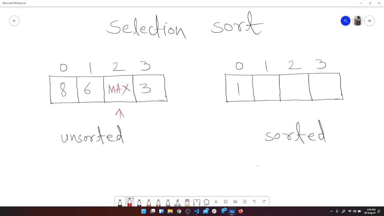 Selection Sort Algorithm - YouTube