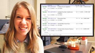 Details Picking Classes in Law School | My Spring Schedule Guide