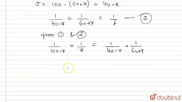 (a) A screen is kept at a distance of 1m from the object. A converging lens between the object a...