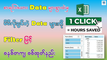 Excel စာရင်းဇယားများတွင် Filter စနစ်တကျ အသုံးပြုနည်း | How to Use Filter in Microsoft Excel - 2025