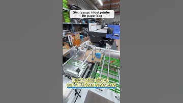 Inkjet printer for paper bag and brown kraft lunch box#inkjetprinter #digitalprinter #paperbag