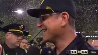 Jim Harbaugh Interview after 2024 National Championship Win Wealth