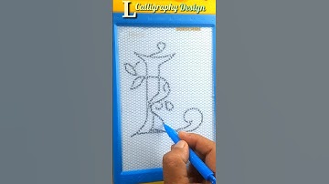 How to write the alphabet L? Letter formation #shorts #calligraphy #aajkiraat