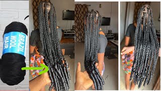 The best Brazilian wool braid | Brazilian wool braids | Brazilian wool hairstyles/ box braids