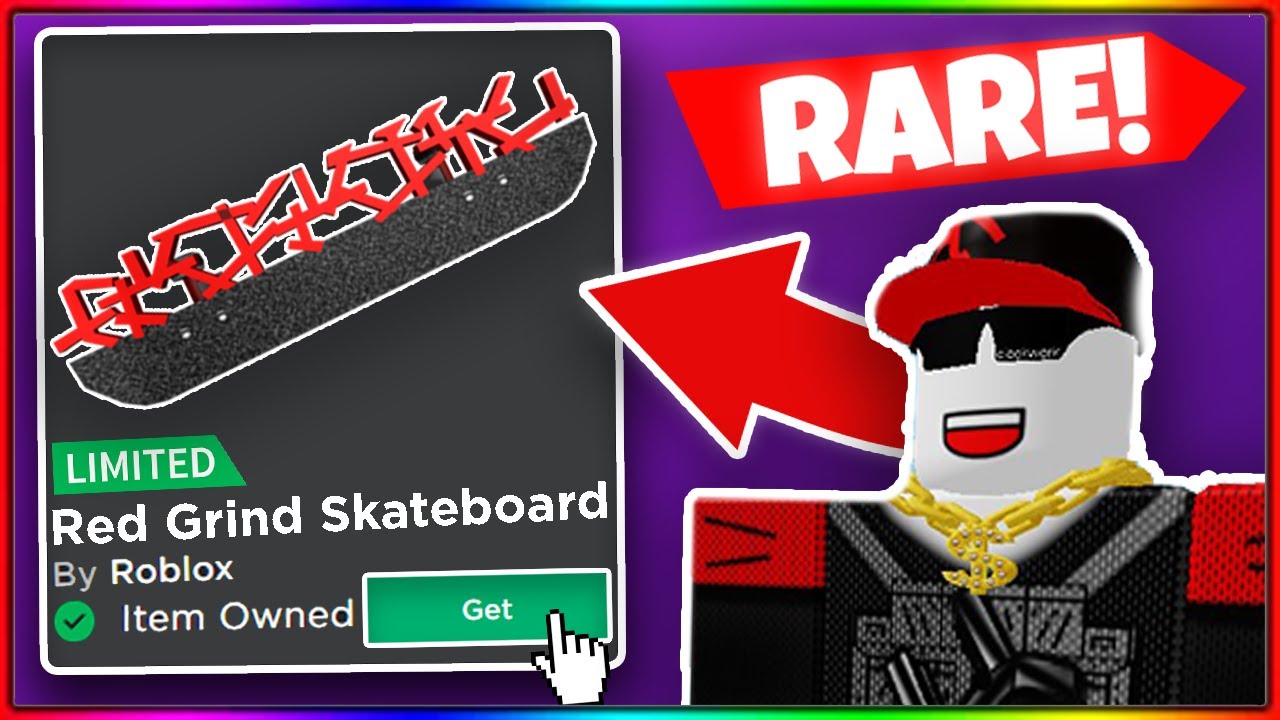 (💎RARE!) How To Get The Red Grind Skateboard On Roblox! - YouTube