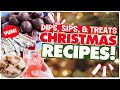 YUM! 🌲 12 QUICK + EASY Christmas Dips, Sips, & Treat Recipes You Can Make FAST! (NO SKILL needed!)