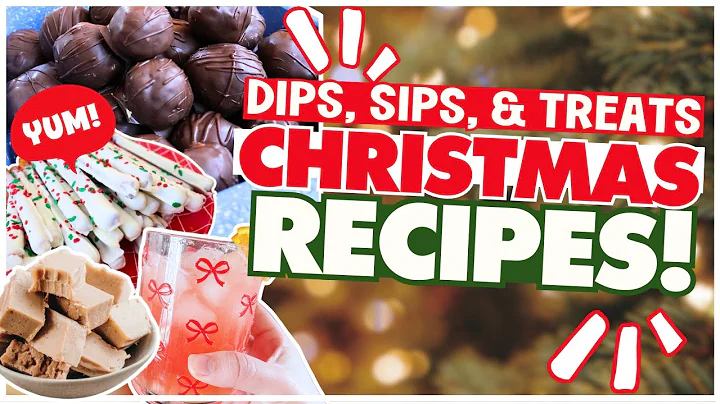 YUM! 🌲 12 QUICK + EASY Christmas Dips, Sips, & Treat Recipes You Can Make FAST! (NO SKILL needed!)