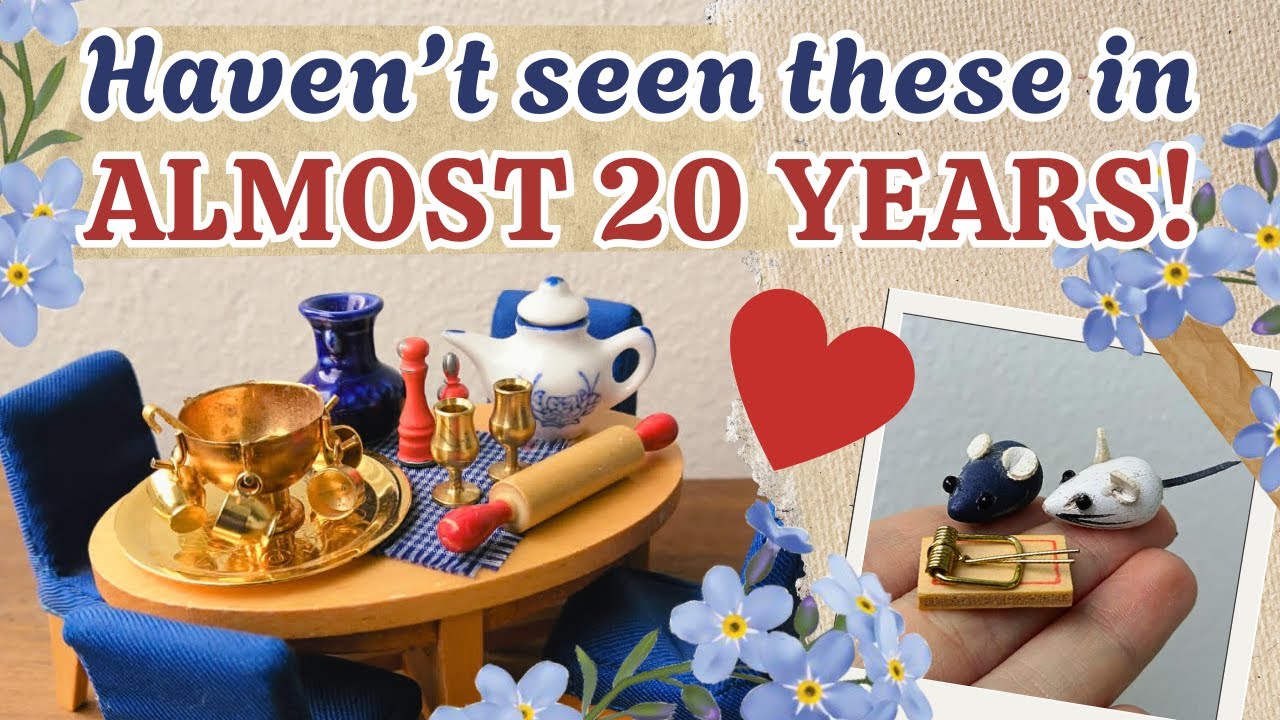 I Found My Childhood Dollhouse Furniture | Unboxing My Old Miniatures