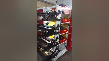 4 renk flexo baskı makinesi / 4 color flexo printing machine