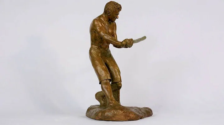"Stickball Slugger" Sculpture by TL Crowther Sculp...