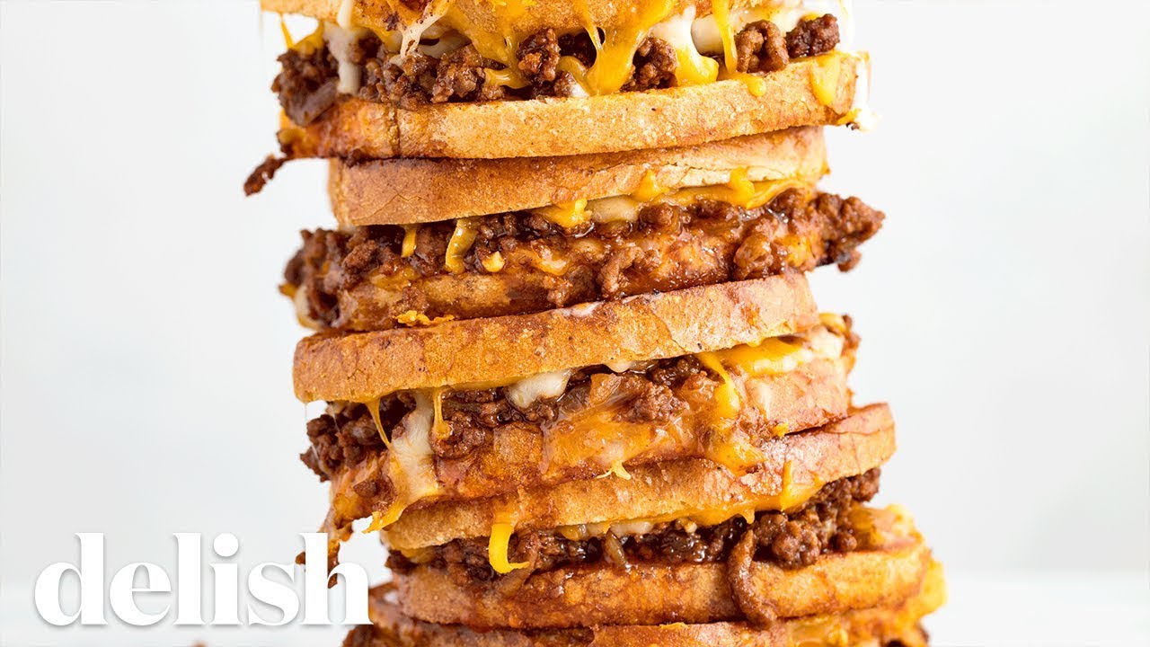 Sloppy Joe Grilled Cheese Delish YouTube
