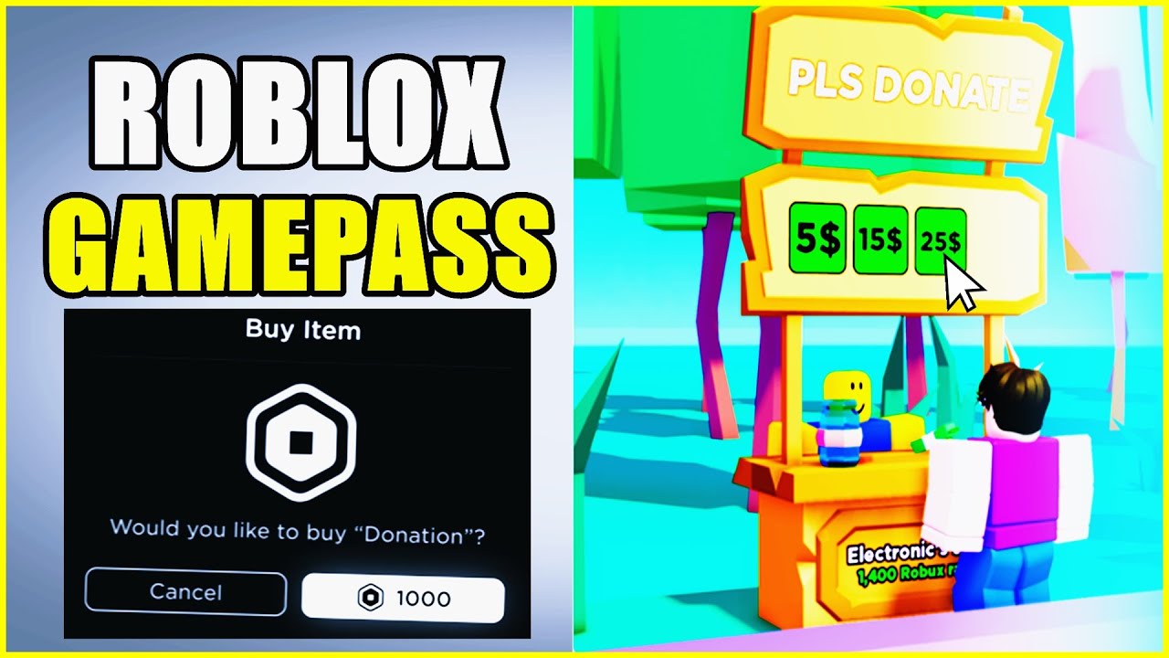 How to Make A Gamepass in Roblox Pls Donate - Add Gamepass to Pls ...