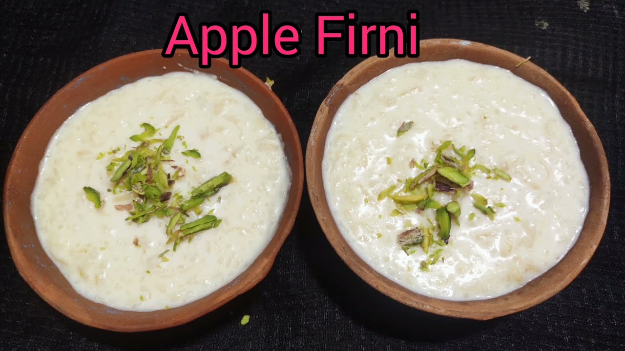 Apple sweet dish Apple firni recipe Apple kheer recipesweet dish