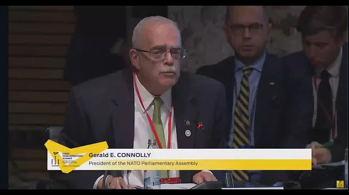 NATO PA President, Gerald E. Connolly addressing t...