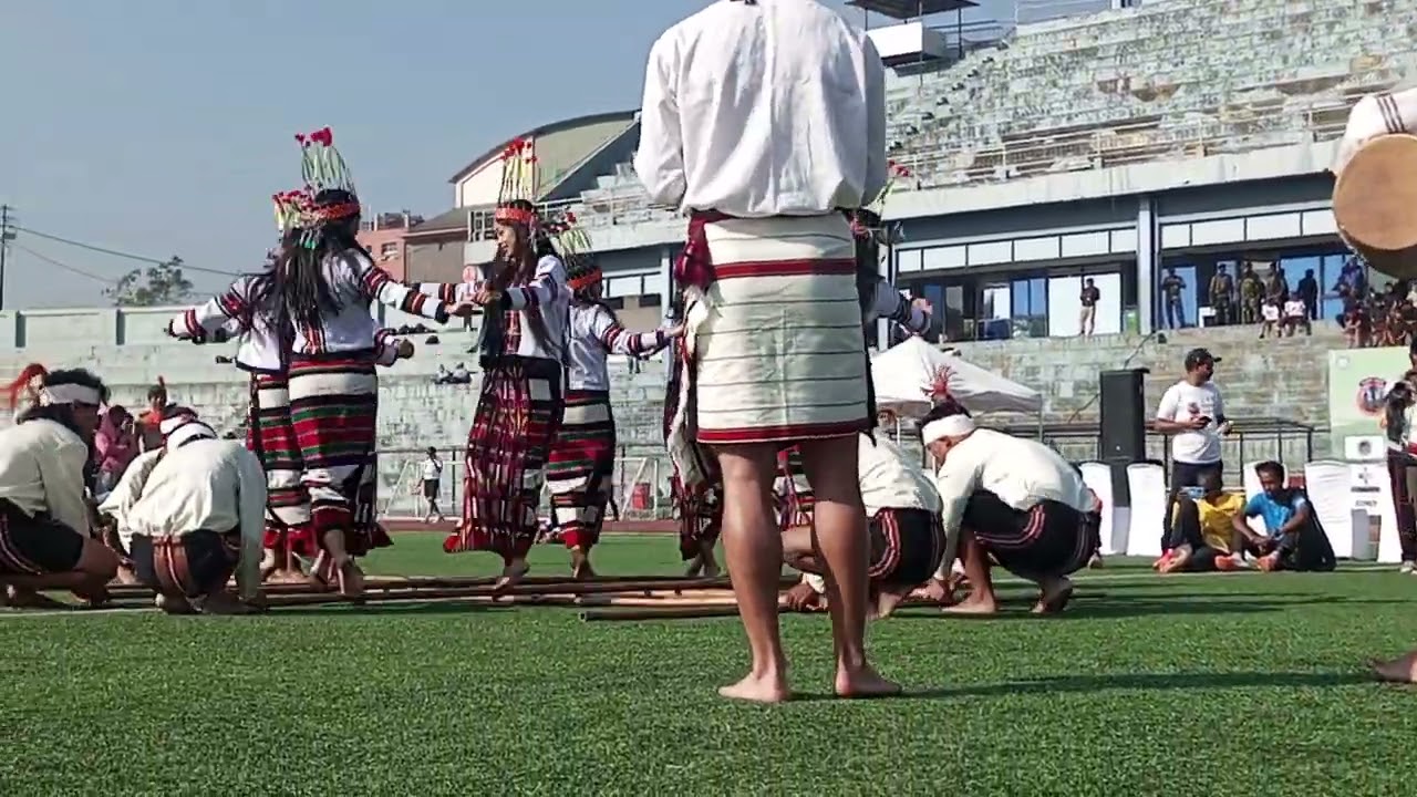 Cultural program in Rajeev Ghandhi Stadium Aizawl refreshment show 