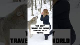 WOLF GIRL HOWLS WITH HUGE WOLVES WORLDWIDE #wolfgirl #wolfhowl #wolveshowling