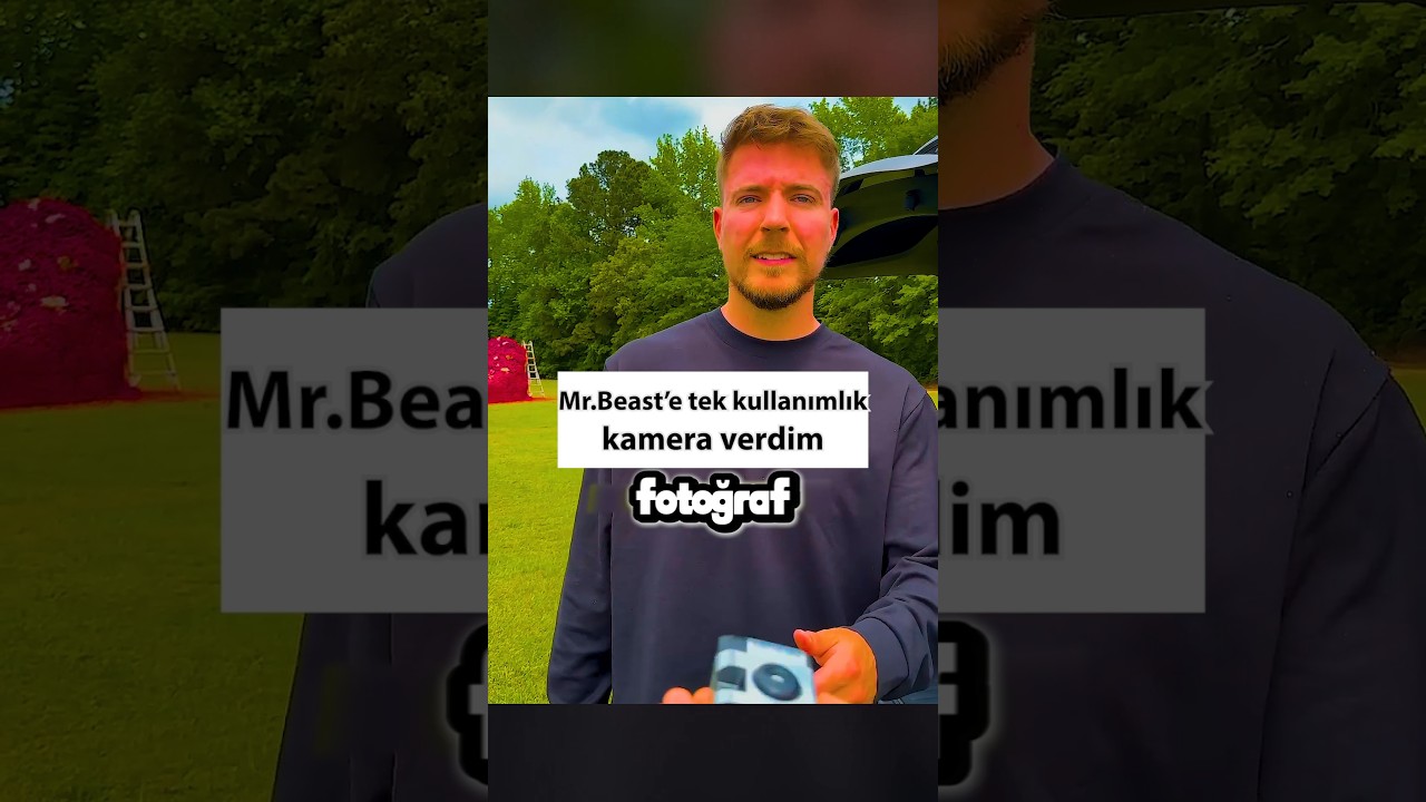 MrBeast'e fotoğraf makinesi hediye ettim 📸😂  (parodi seslendirme)
