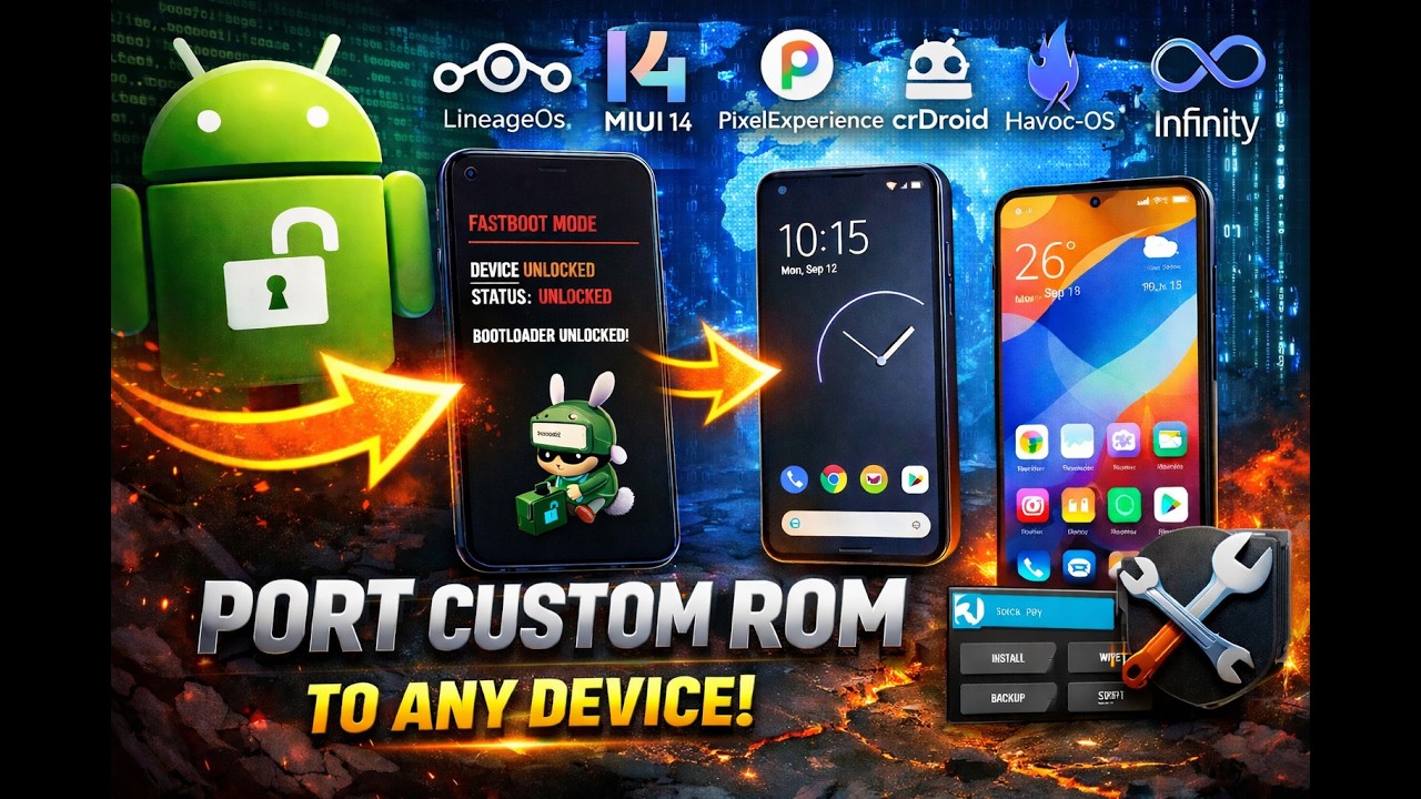 Port any custom rom for your device - YouTube