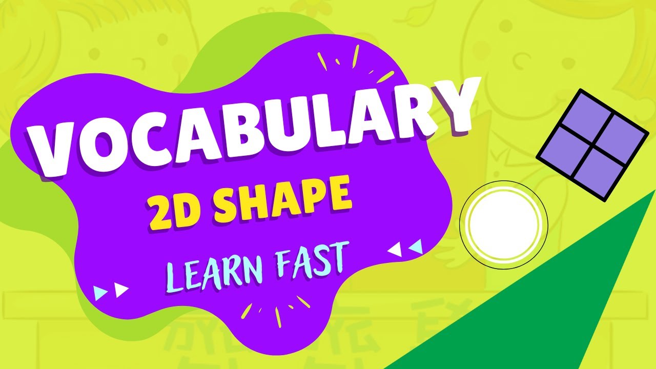 Vocabulary | 2D Shapes｜#englishspeaking #learnfast #shapes  #square #circle #triangle #圖形 #三角形 #平行四邊